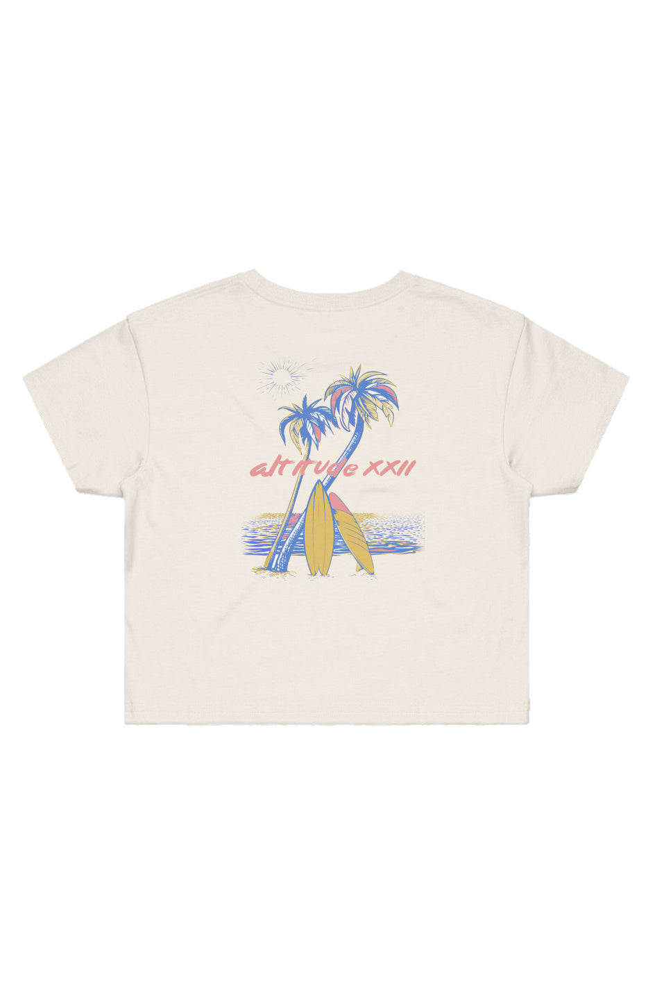 ALTITUDE22 TRIPPY BEACH CROP TOP