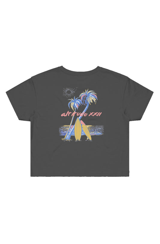 ALTITUDE22 TRIPPY BEACH CROP TOP